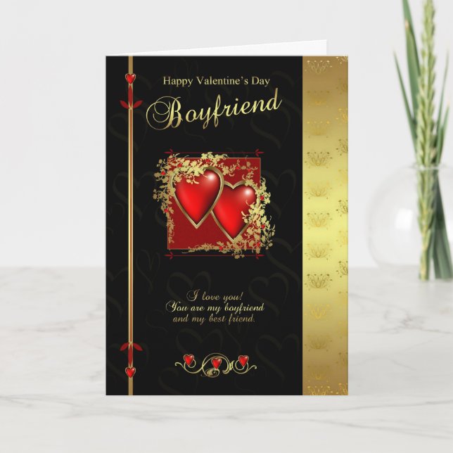 Boyfriend Valentine's Day Card - Happy Valentine's (Front)