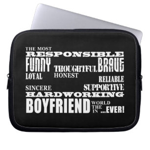 Boyfriends Best & Greatest Boyfriend : Qualities Laptop Sleeve