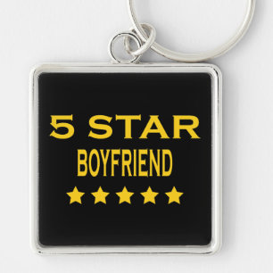 Boyfriends Birthdays Valentines 5 Star Boyfriend Key Ring