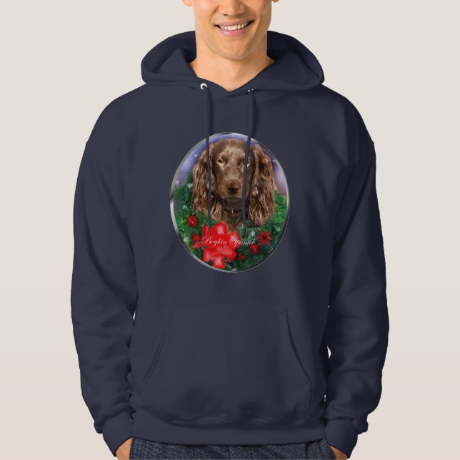 Boykin Spaniel Christmas Gifts Hoodie (Front)
