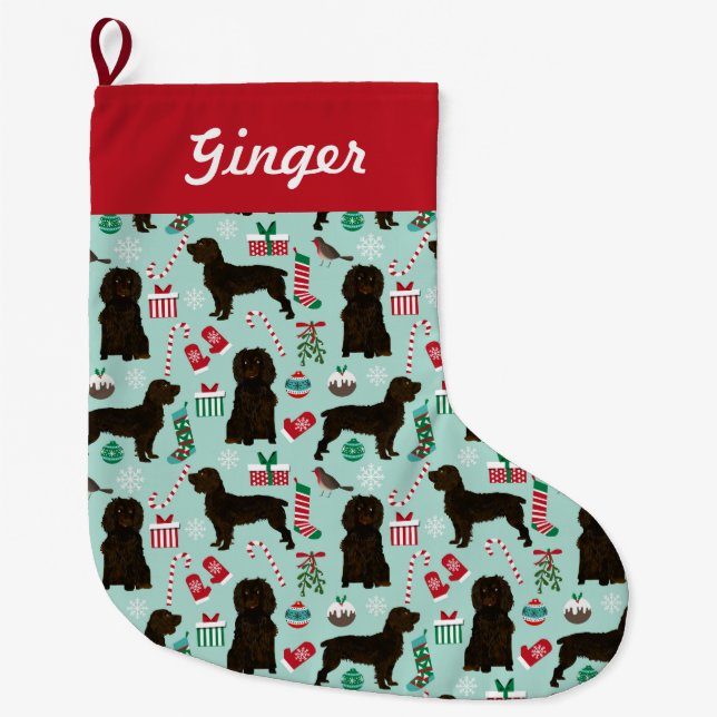 boykin spaniel christmas stocking (Front)