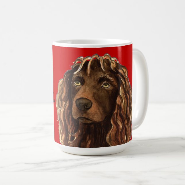 Boykin Spaniel Colour Block Coffee Mug (Front Right)