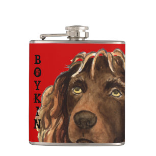 Boykin Spaniel Colour Block Hip Flask