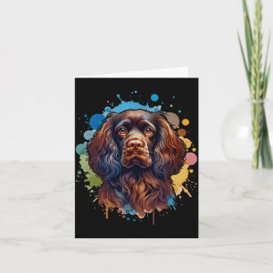 Boykin Spaniel Dog Artwork Comfort Colors Adult He Card