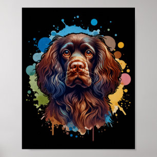 Boykin Spaniel Dog Artwork Comfort Colors Adult He Poster