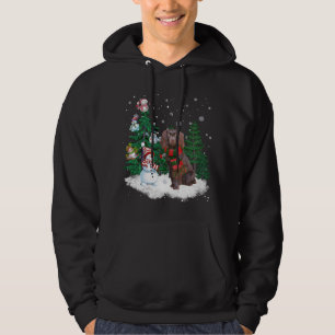 Boykin Spaniel Dog Christmas Snowman Xmas Tree Paj Hoodie