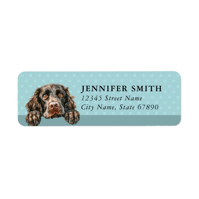 Boykin Spaniel Dog Return Address Labels (Front)