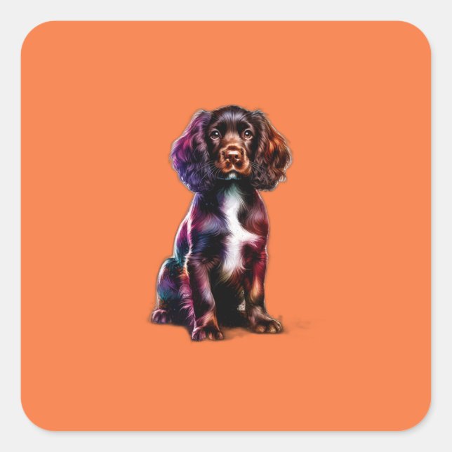 Boykin Spaniel Dog Square Sticker (Front)