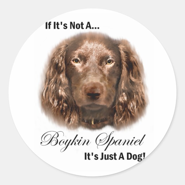 Boykin Spaniel Gifts Classic Round Sticker (Front)