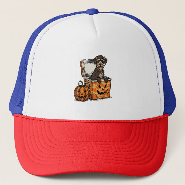 Boykin Spaniel Halloween Trucker Hat (Front)