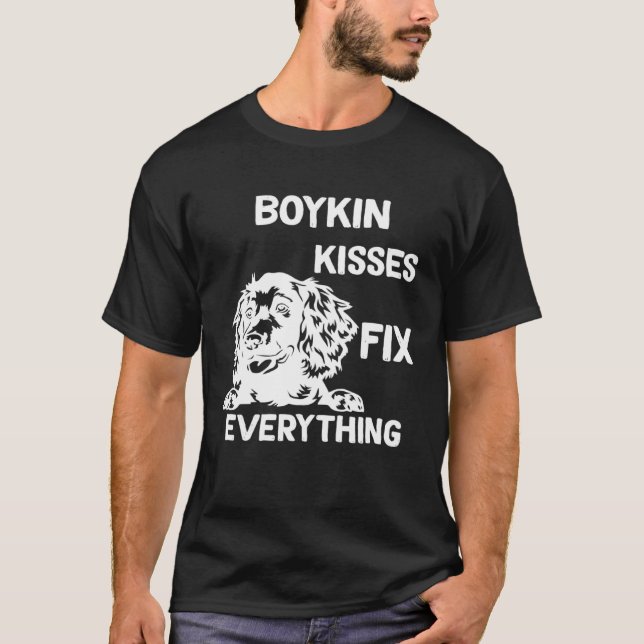 Boykin Spaniel kisses fix everything  1 T-Shirt (Front)