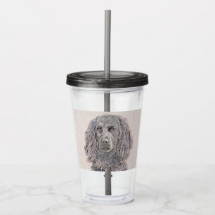 Boykin Spaniel Painting - Cute Original Dog Art Acrylic Tumbler