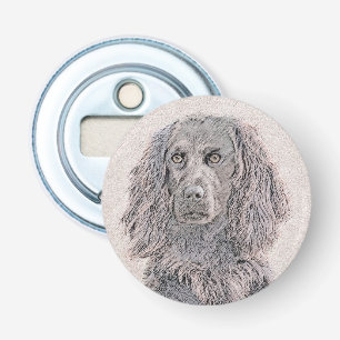 Boykin Spaniel Painting - Cute Original Dog Art Bottle Opener