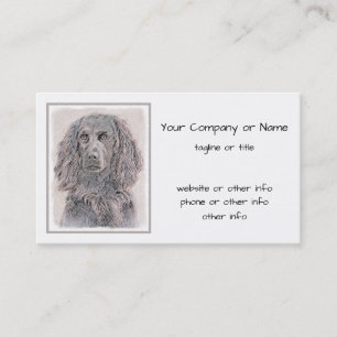 Boykin Spaniel Painting - Cute Original Dog Art Business Card