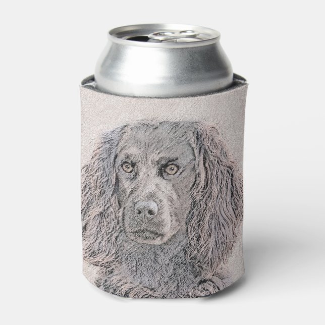 Boykin Spaniel Painting - Cute Original Dog Art Can Cooler (Can Front)
