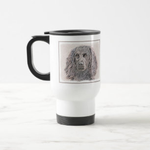 Boykin Spaniel Painting - Cute Original Dog Art Travel Mug