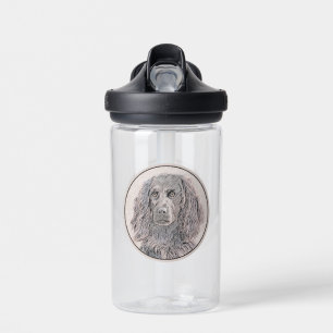 Boykin Spaniel Painting - Cute Original Dog Art Water Bottle