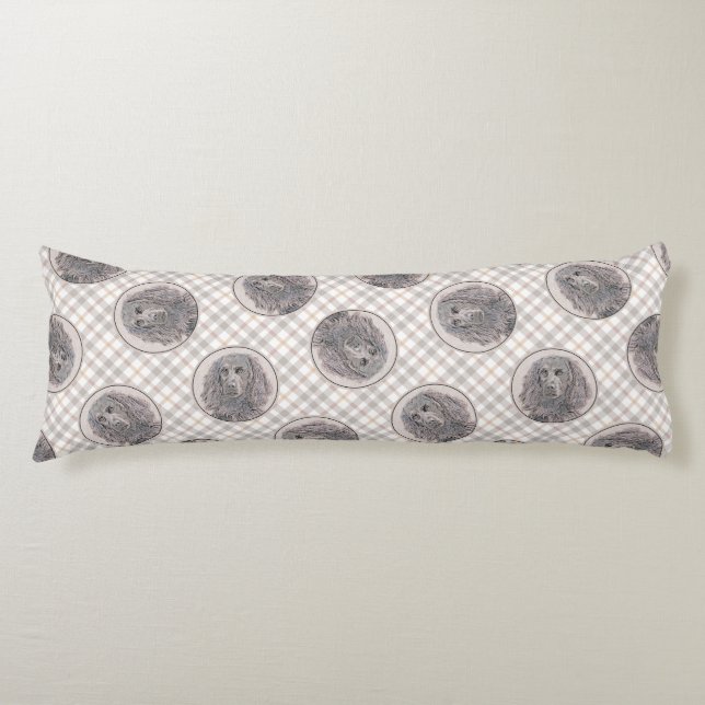 Boykin Spaniel Painting Little Brown LBD Dog Art Body Cushion (Front)