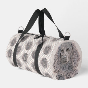 Boykin Spaniel Painting Little Brown LBD Dog Art Duffle Bag