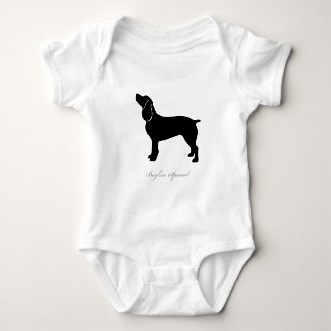 Boykin Spaniel silhouette Baby Bodysuit (Front)