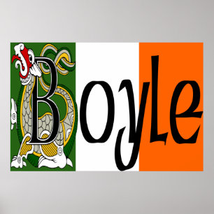Boyle Celtic Dragon Poster Print