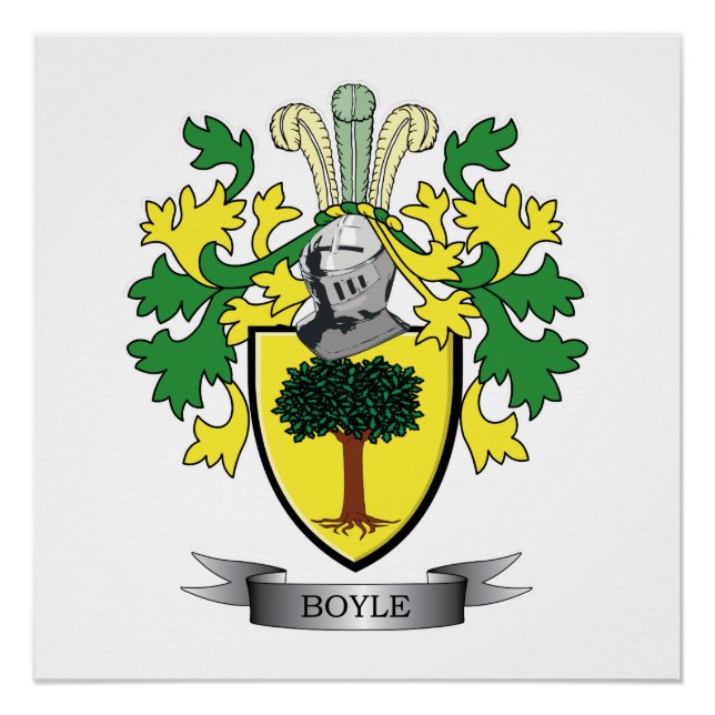 Boyle Coat of Arms Poster (Front)
