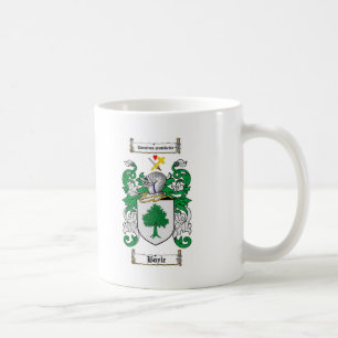 BOYLE FAMILY CREST -  BOYLE COAT OF ARMS COFFEE MUG