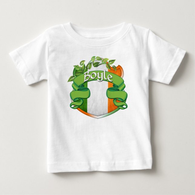Boyle Irish Shield Baby T-Shirt (Front)