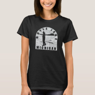 Boyle Lake Ice Fishing Michigan T-Shirt