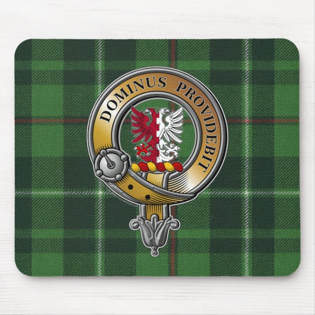 Boyle Tartan & Badge Mouse Mat (Front)