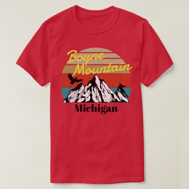 Boyne Mountain ski Michigan 1 T-Shirt (Design Front)