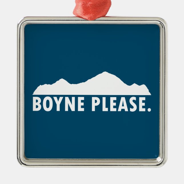 Boyne Please Metal Tree Decoration (Front)