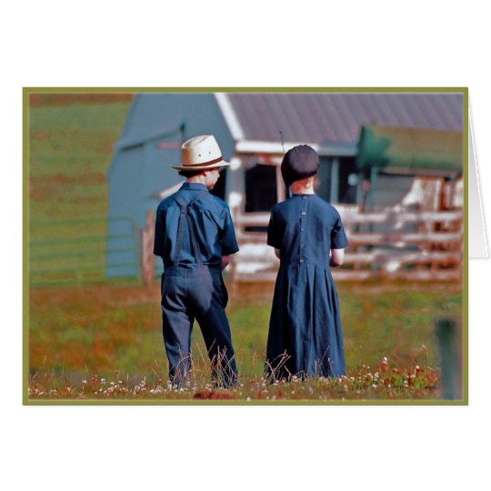 Boy'n'Girl Fishing Greeting Card