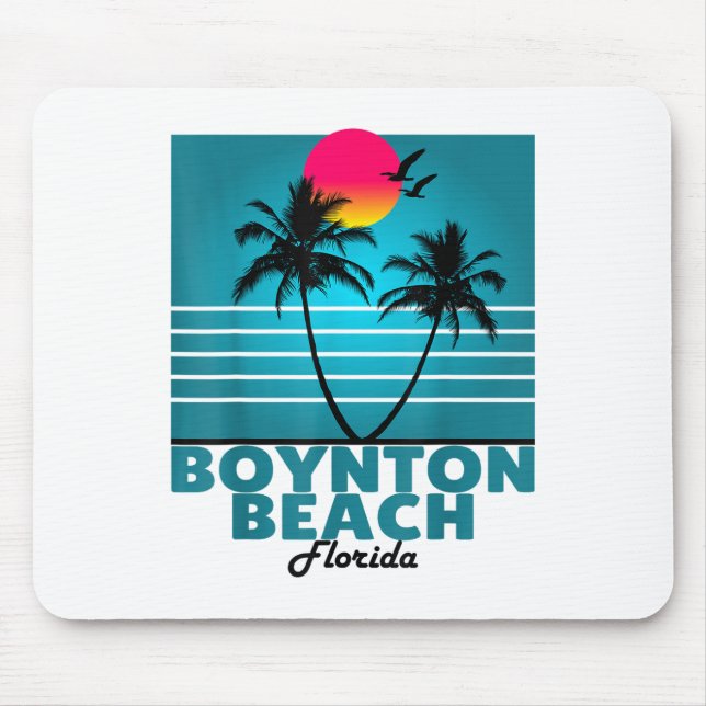 Boynton Beach Florida Fl Summer Palm Trees _1  Mouse Mat (Front)