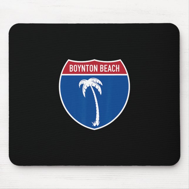 Boynton Beach Florida Interstate Highway Vacation  Mouse Mat (Front)