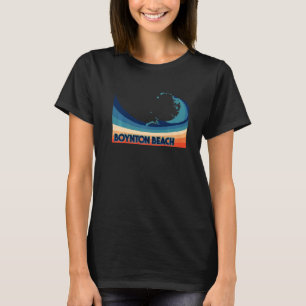 Boynton Beach Florida Retro Surf Sailing & Fishing T-Shirt