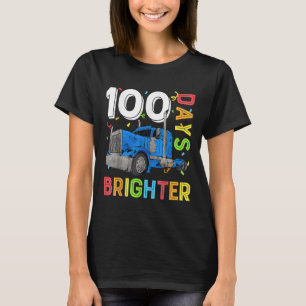 Boys 100 Days Brighter Teachers 100th Day Of Schoo T-Shirt