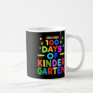 Boys 100 Days Of Kindergarten Celebration Kids Gif Coffee Mug