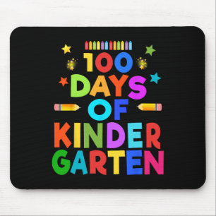Boys 100 Days Of Kindergarten Celebration Kids Gif Mouse Mat