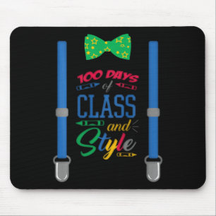 Boys 100 Days Of School - 100 Days Of Cl And Style Mouse Mat