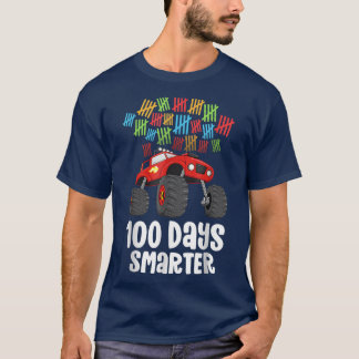 Boys 100th Day of School Shirt Monster Truck 100 S