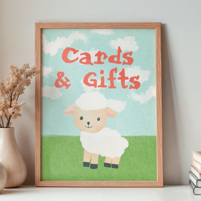 Boys 2nd Birthday Farm Animal Cards & Gifts Poster (Creator Uploaded)