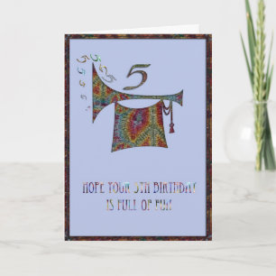 Boys 5th Birthday Card