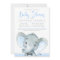 Boys Adorable Elephant Baby Shower Invitations