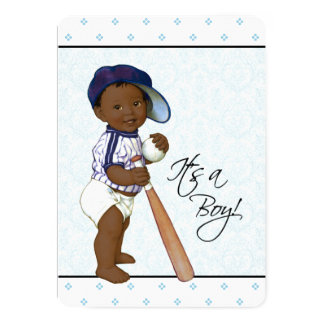 African American Baby Shower Invitations Boy 2