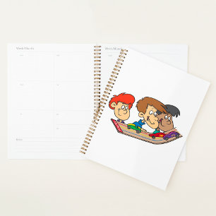 Boys And Model Race Cars Spiral Planner