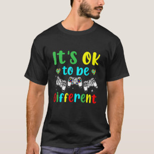 Boys Autism Game Autism Awareness Month Day Men K T-Shirt