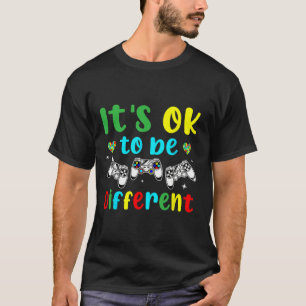 Boys Autism Game Autism Awareness Month Day Men T-Shirt