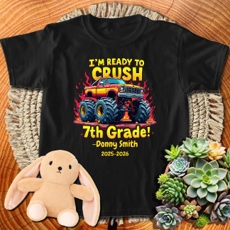 Boys Back to School I'm Ready to Crush 7th Grade T-Shirt