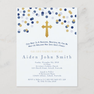 Boys Baptism Invitation